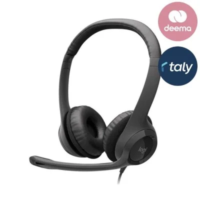 Logitech H390 Headset - Black (USB-C)